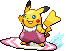 Surfing Pikachu FR 96